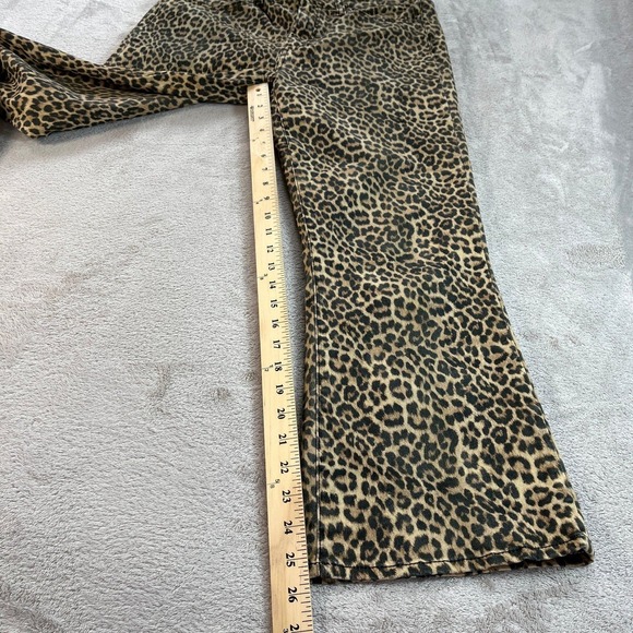 JOE'S JEANS The Callie High Rise Crop Bootcut Leopard Print Statement Jeans 30 - Picture 9 of 9